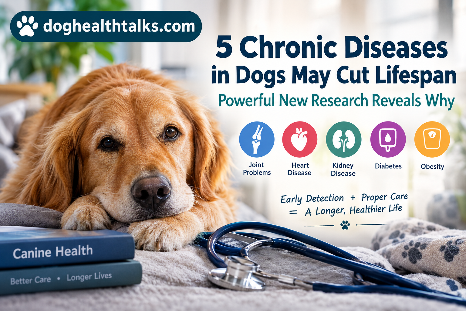 5 Chronic Diseases in Dogs May Cut Lifespan